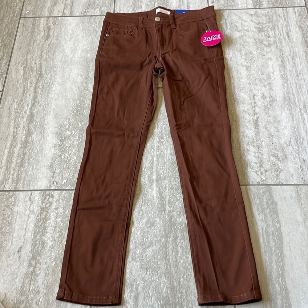 Ponytails,10,brown,5 pockets,elasticinsidewaistband(adjusttofit)longpants/girls